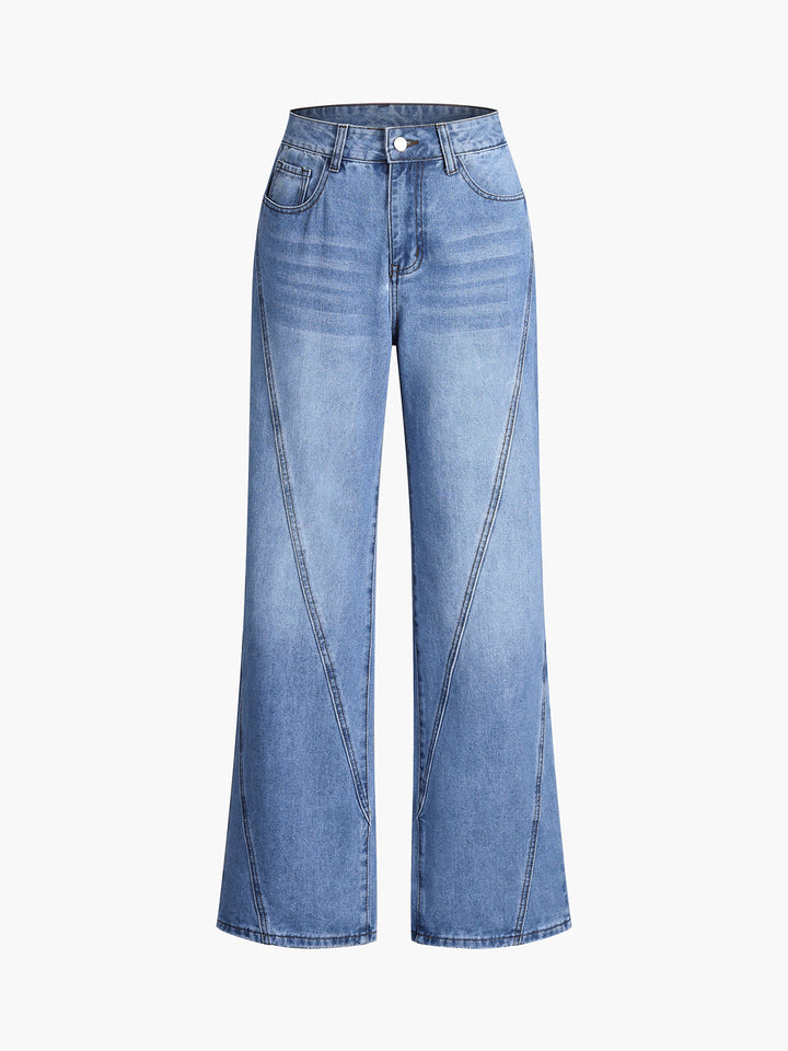 Vintage Gerade geschnittene Jeanshose