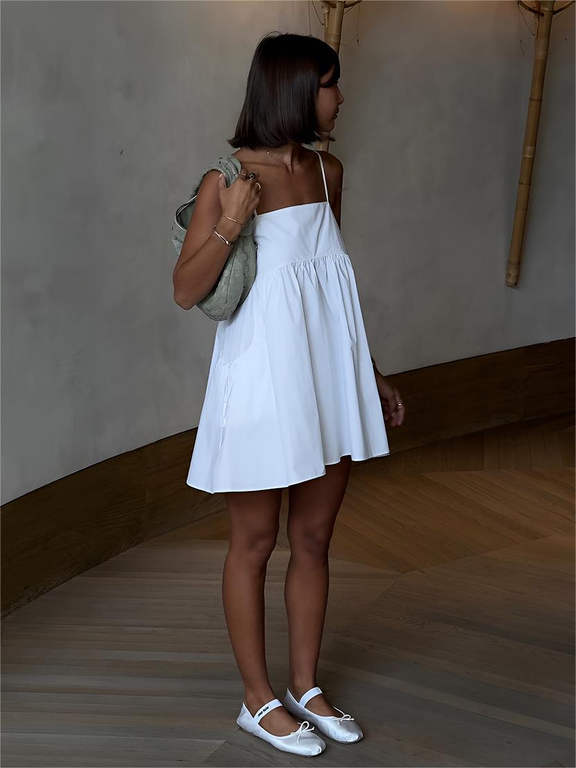 Serendipity Cami-Kleid mit Kordelzug und Taschen