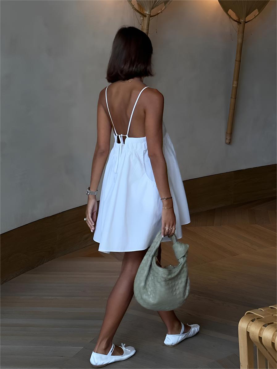 Serendipity Cami-Kleid mit Kordelzug und Taschen