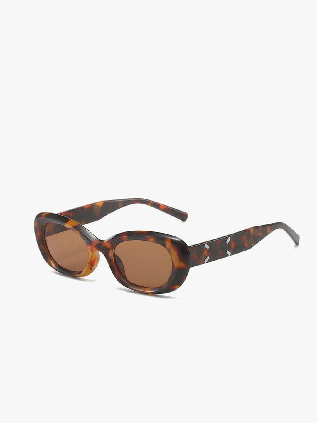 Schildpatt Sonnenbrille mit abgerundetem Rahmen