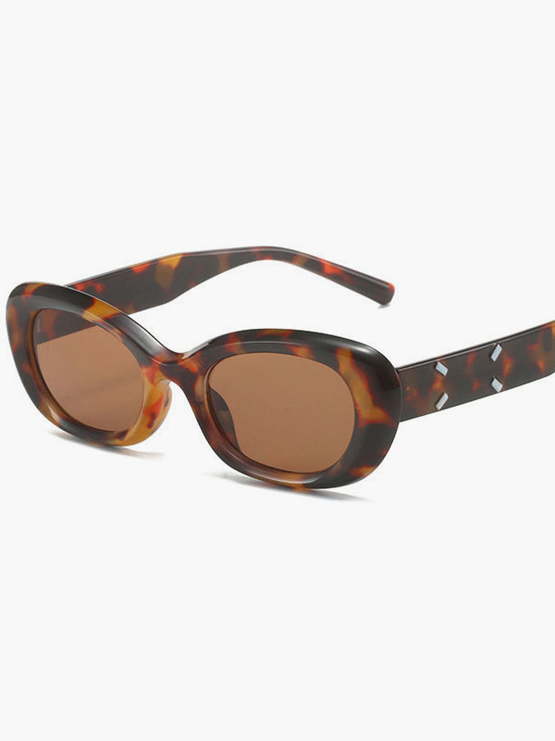 Schildpatt Sonnenbrille mit abgerundetem Rahmen