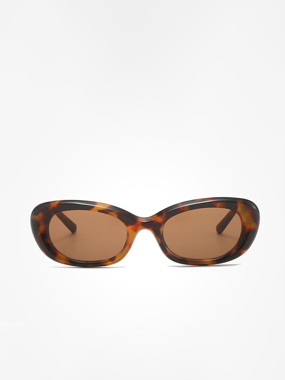 Schildpatt Sonnenbrille mit abgerundetem Rahmen