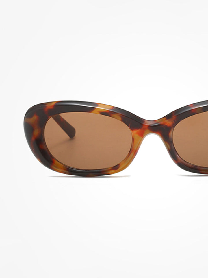 Schildpatt Sonnenbrille mit abgerundetem Rahmen