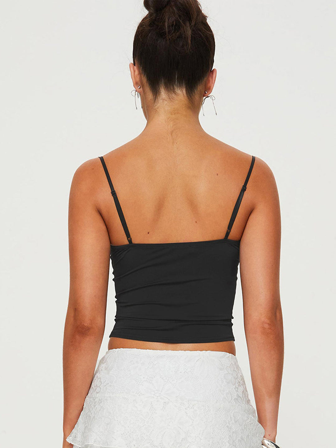 Verstellbare Träger Mini Schleife Deko Cami Top