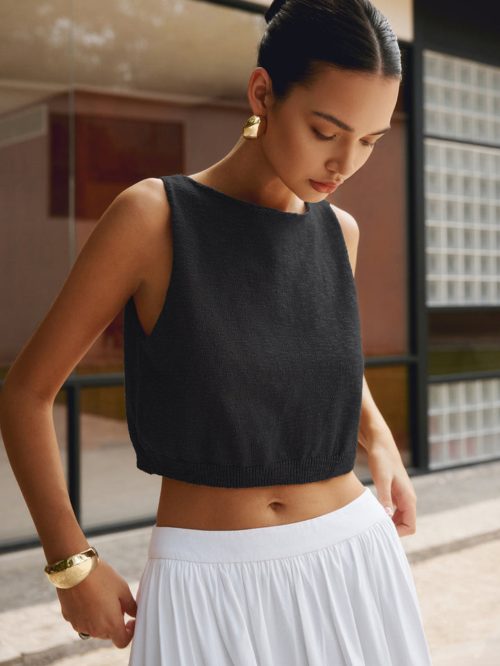 Baumwollmischung Crop Tank Top