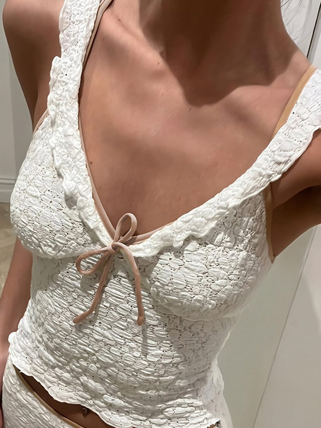 Sweetie Schleifen-Detail-Cami-Top