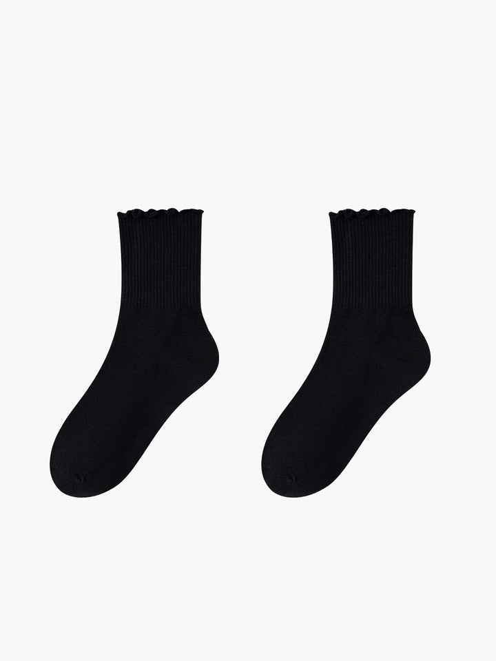 Socken mit gerüschtem Saum