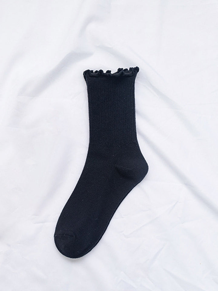 Socken mit gerüschtem Saum