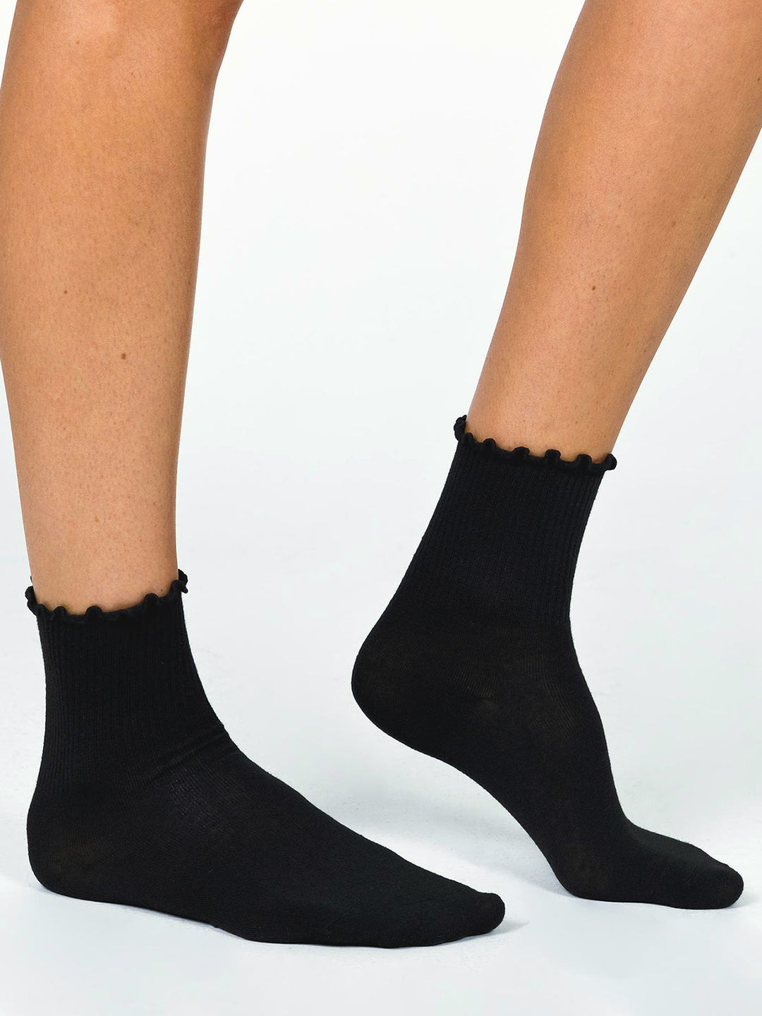 Socken mit gerüschtem Saum