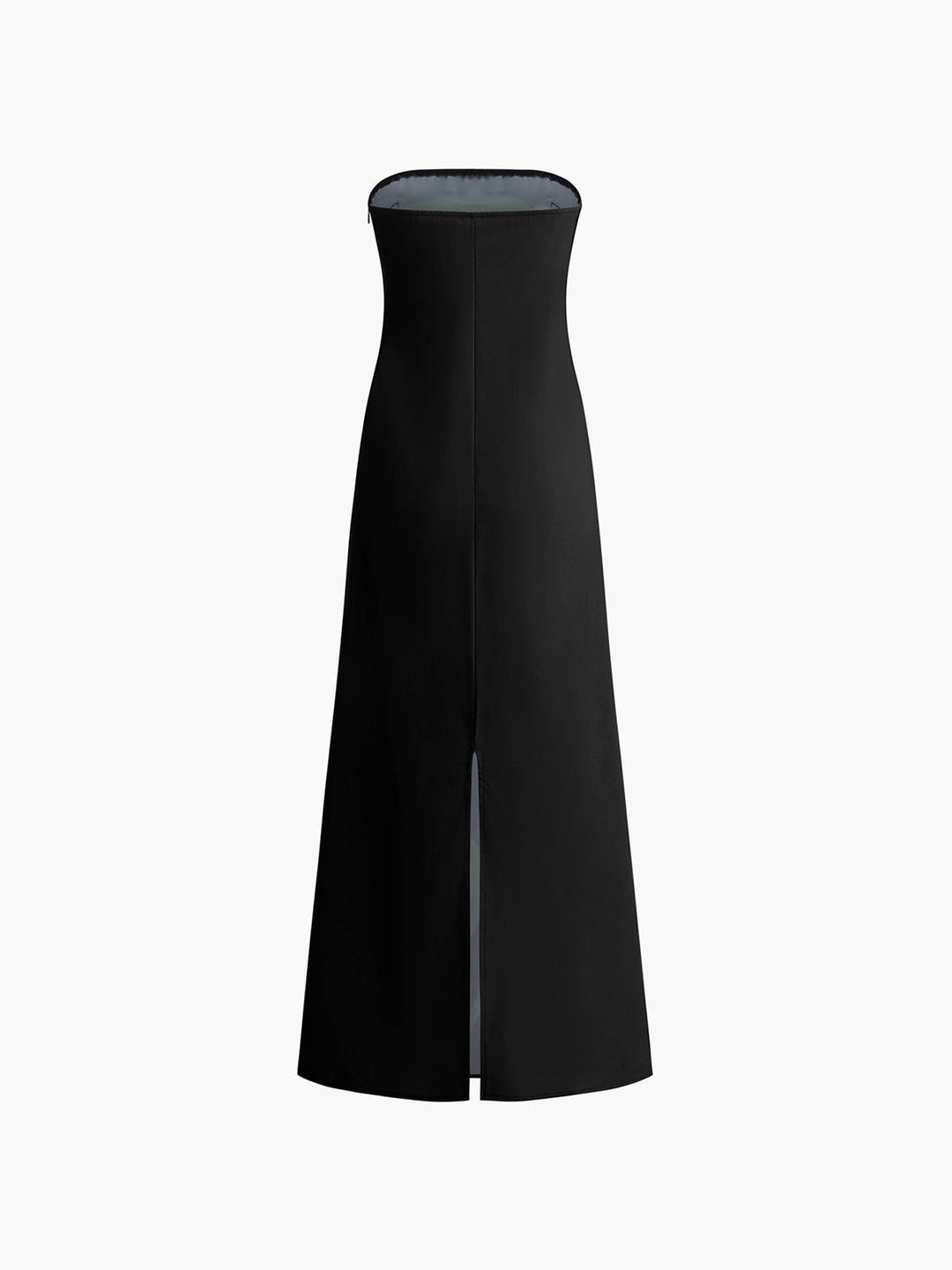Großes Langarm-Kleid mit Blumenmuster und geteiltem Ausschnitt