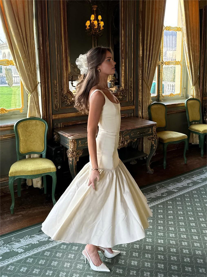 Rüschen-Maxikleid