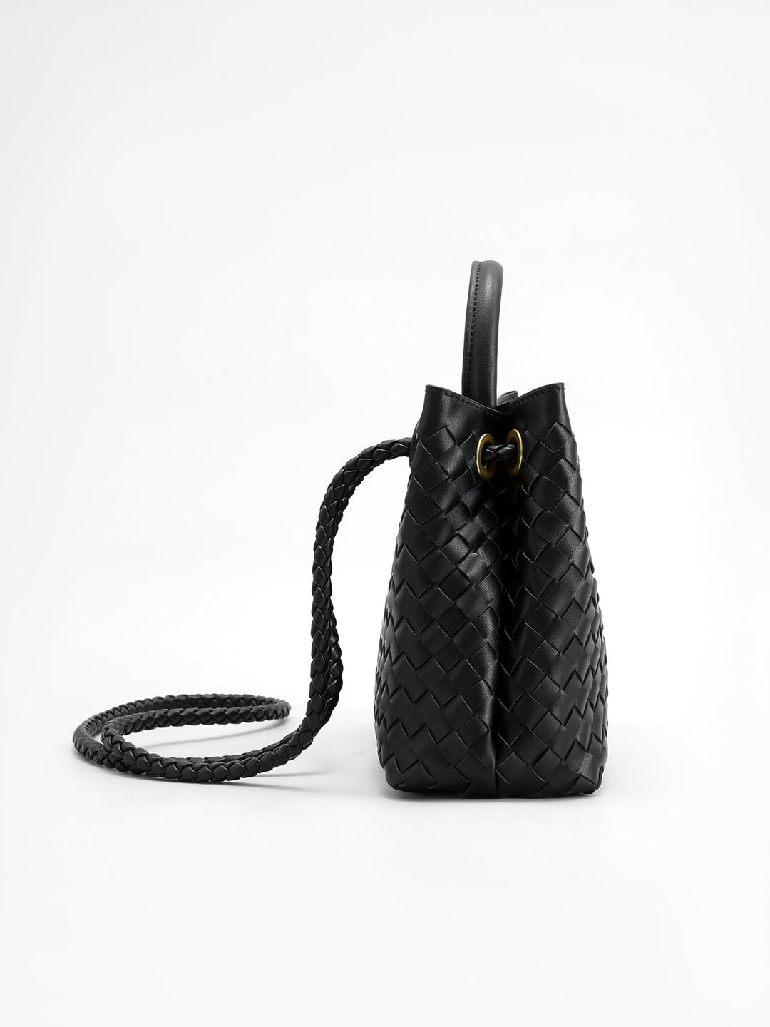 Tasche mit Metalldetail und Drehgriff