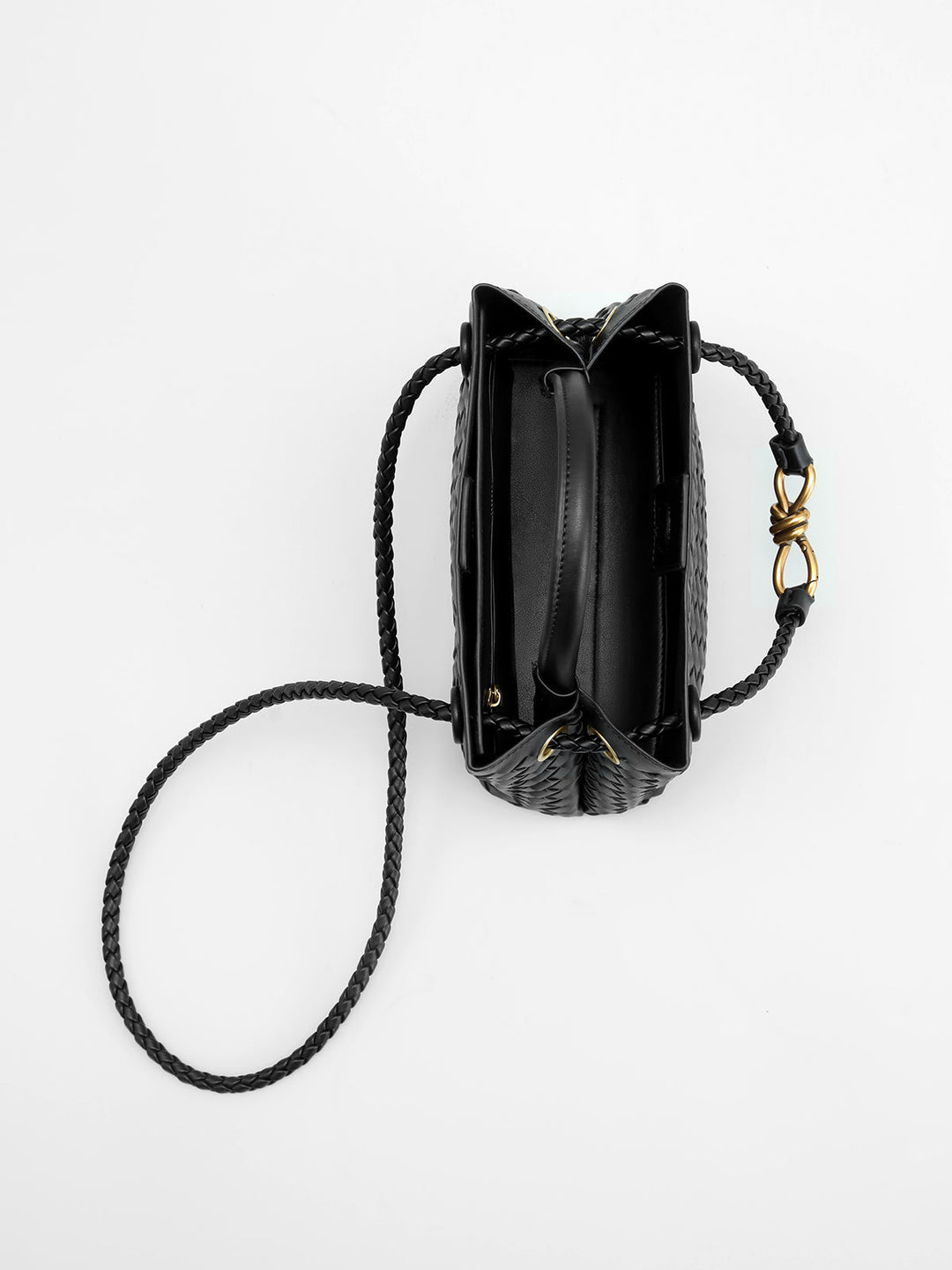 Tasche mit Metalldetail und Drehgriff