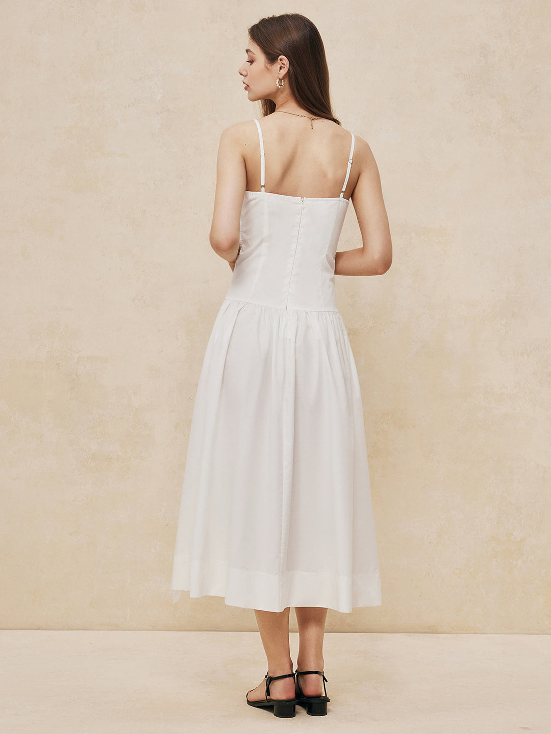 Serendipitäts-Rüschen-Cami-Maxikleid