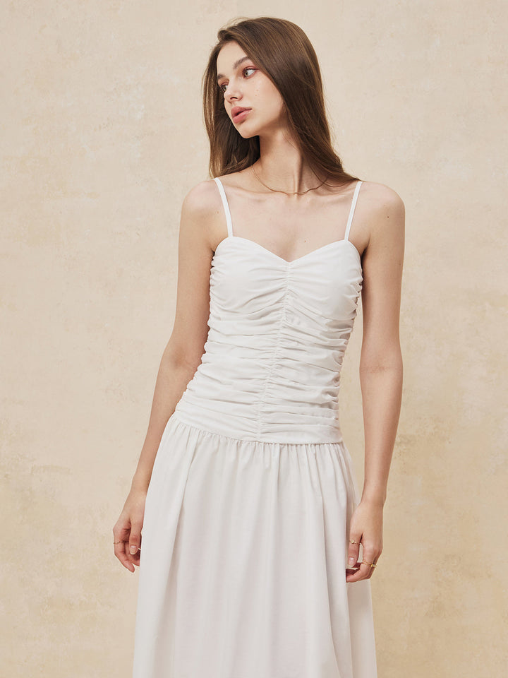 Serendipitäts-Rüschen-Cami-Maxikleid