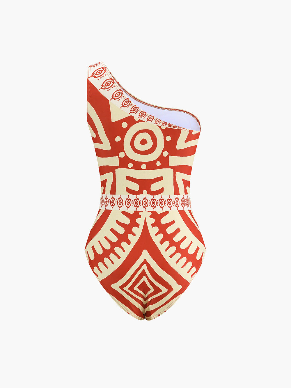 Tropisches Neckholder-Badeanzugkleid