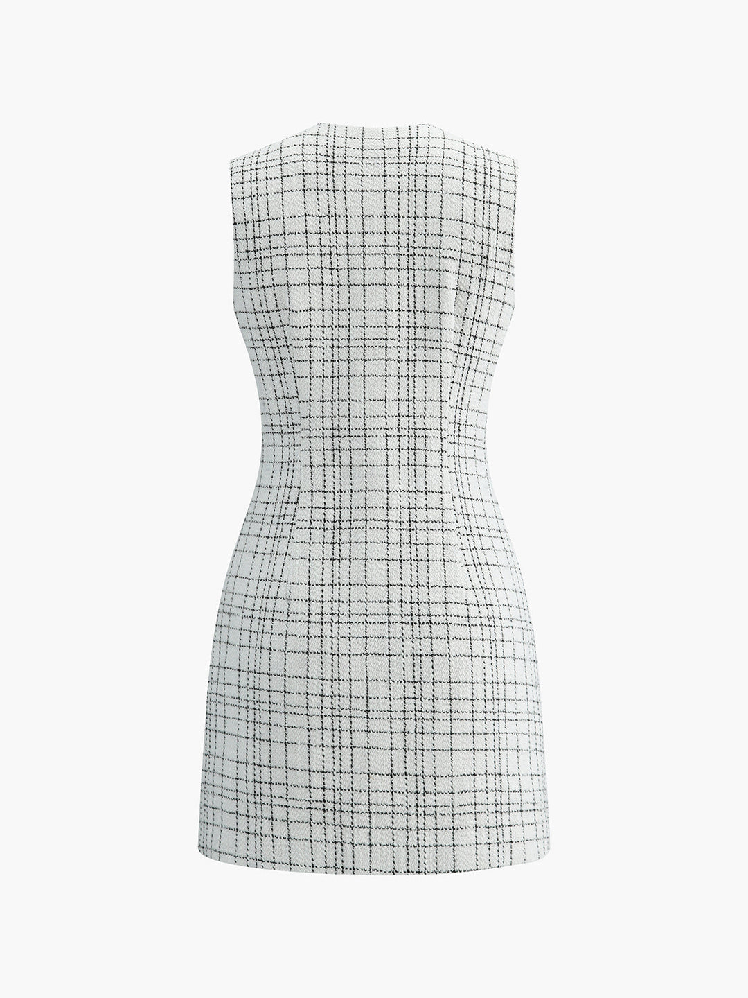 Kleid mit Karomuster und Perlenknöpfen