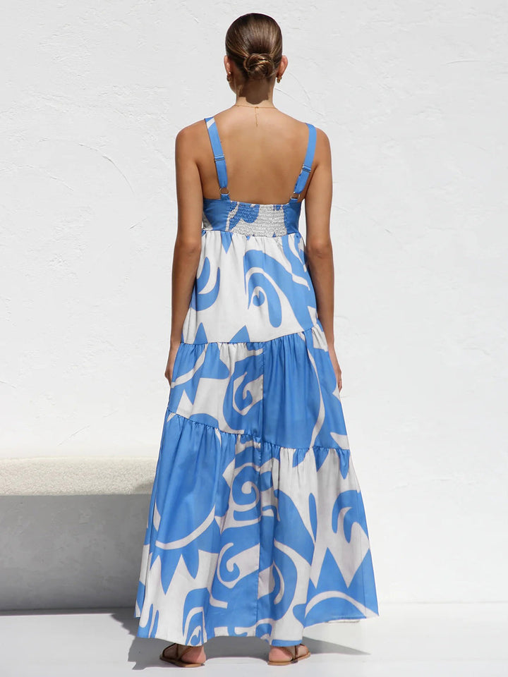 Sun Print Cami Langkleid