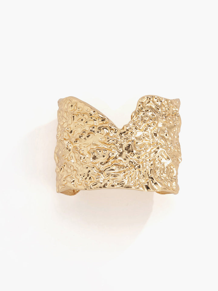 Unregelmäßiges goldenes Manschettenarmband