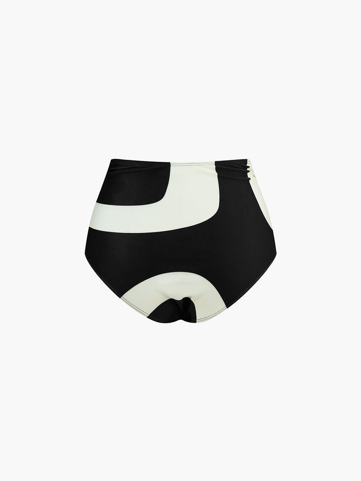 Zweiteiliges Bikini-Set mit asymmetrischem Ausschnitt