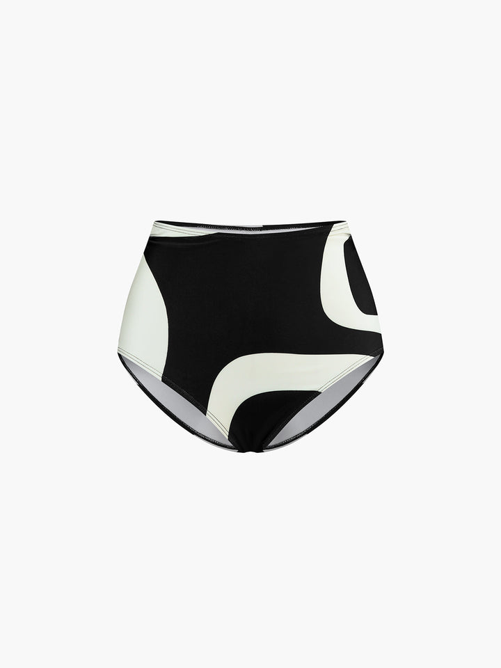 Zweiteiliges Bikini-Set mit asymmetrischem Ausschnitt