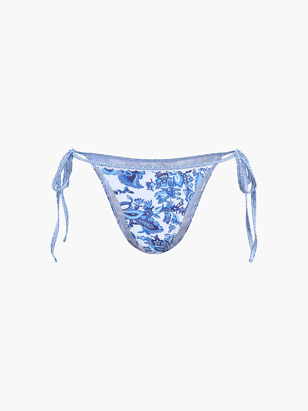 Bedrucktes Träger-Bikini-Set mit Knoten