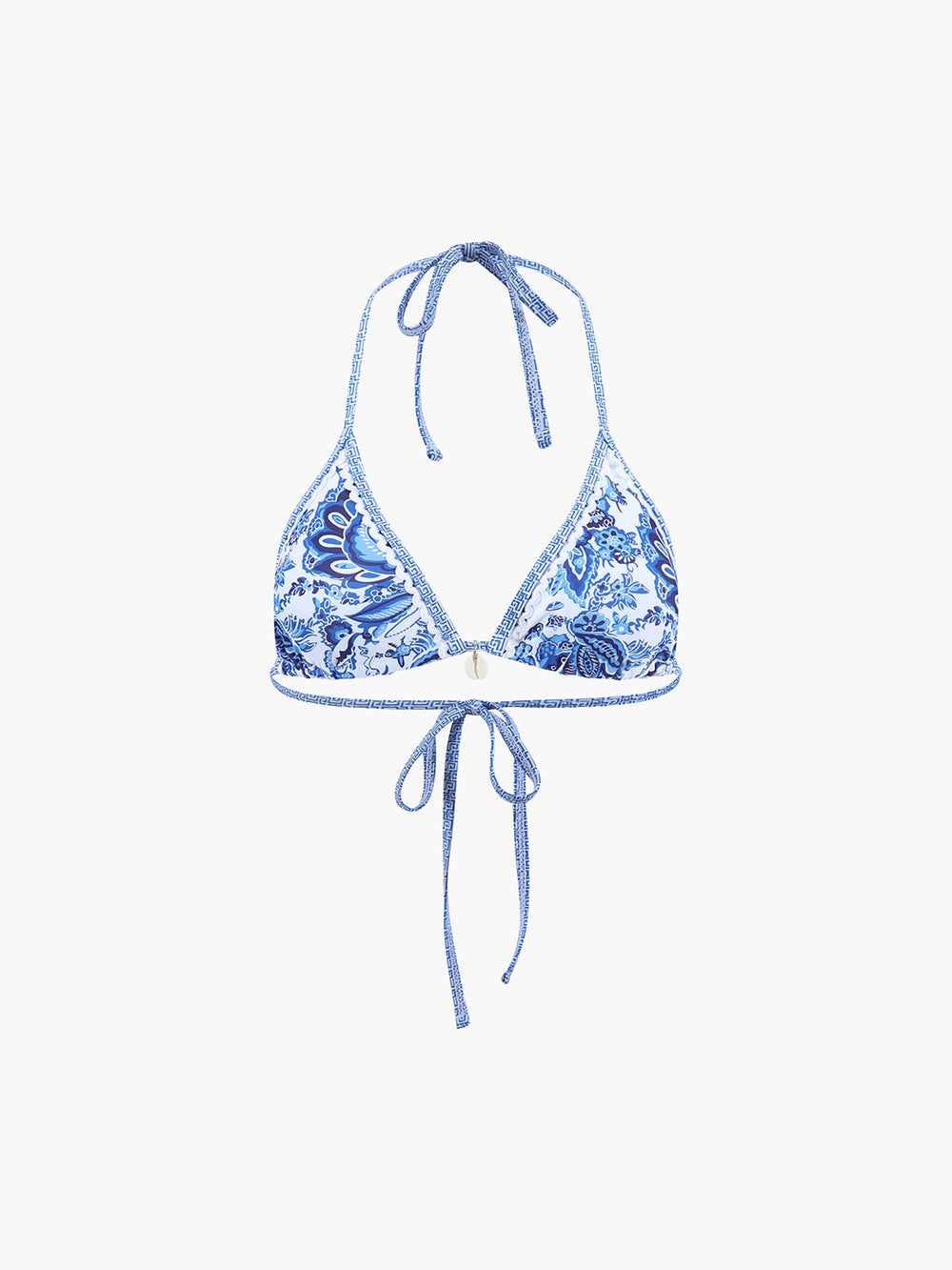 Bedrucktes Träger-Bikini-Set mit Knoten