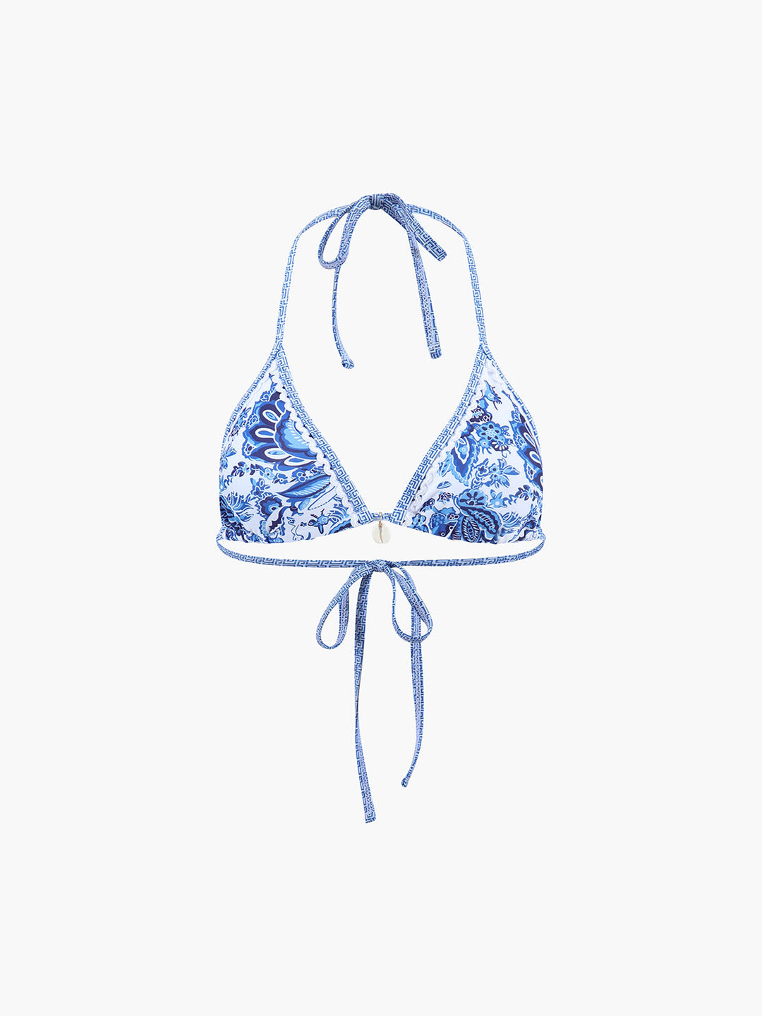 Bedrucktes Träger-Bikini-Set mit Knoten