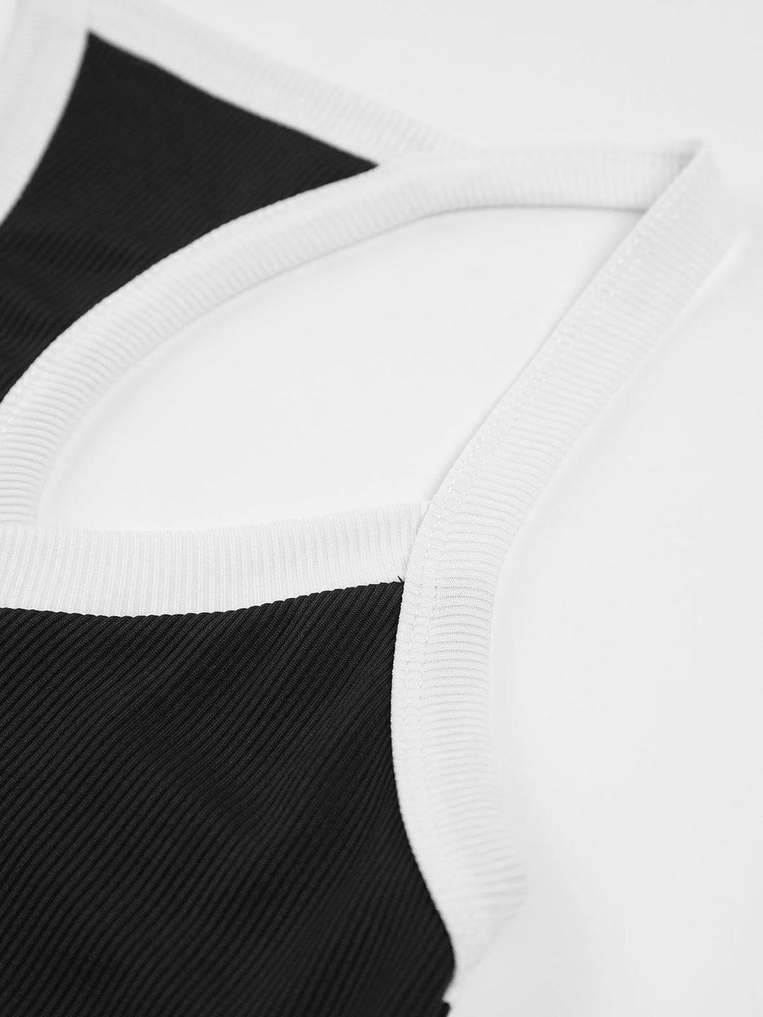Sweetheart Neck Kontrast Cami-Oberteil