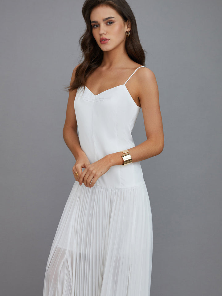 Halbtransparente Urlaubs-Maxikleid