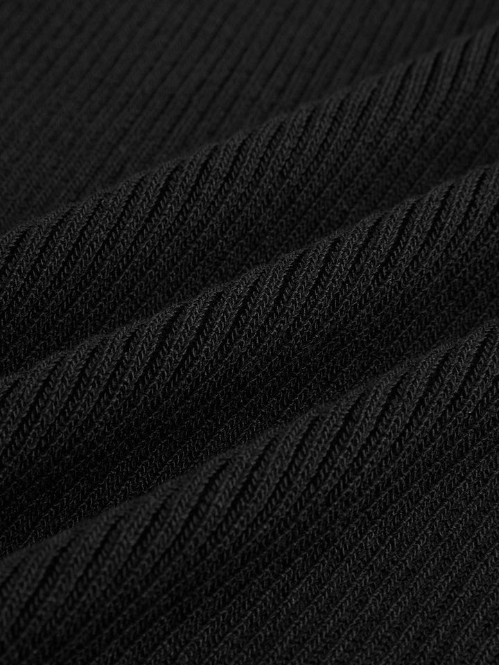 Kontrastbesetzter schmaler Pullover-Weste
