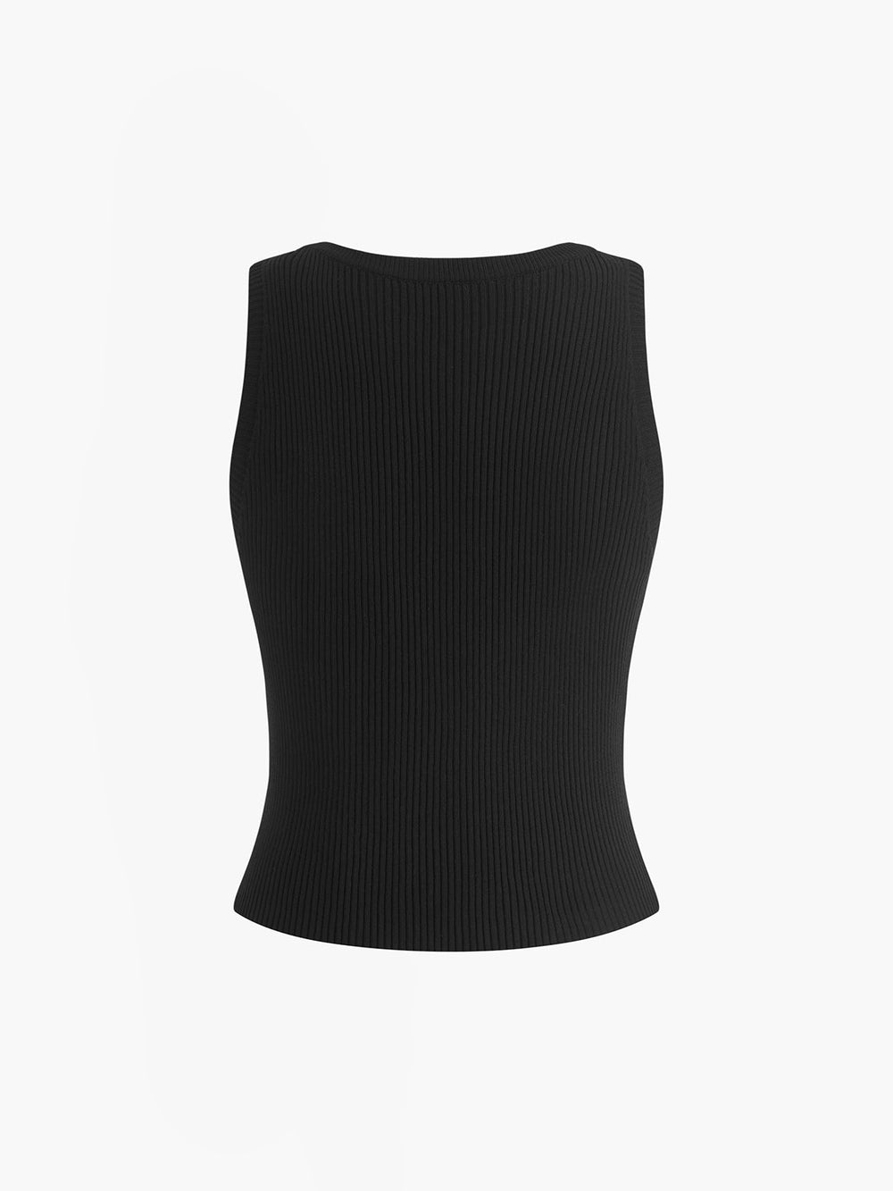 Kontrastbesetzter schmaler Pullover-Weste