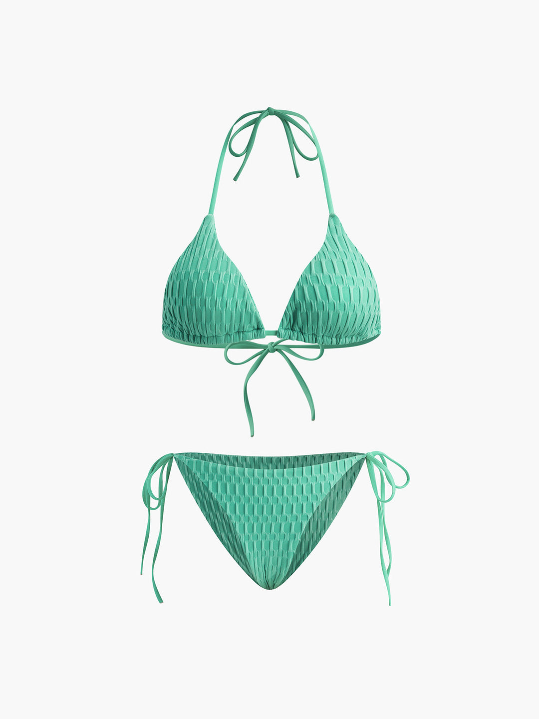 Geknotztes Bikini-Set mit Neckholder
