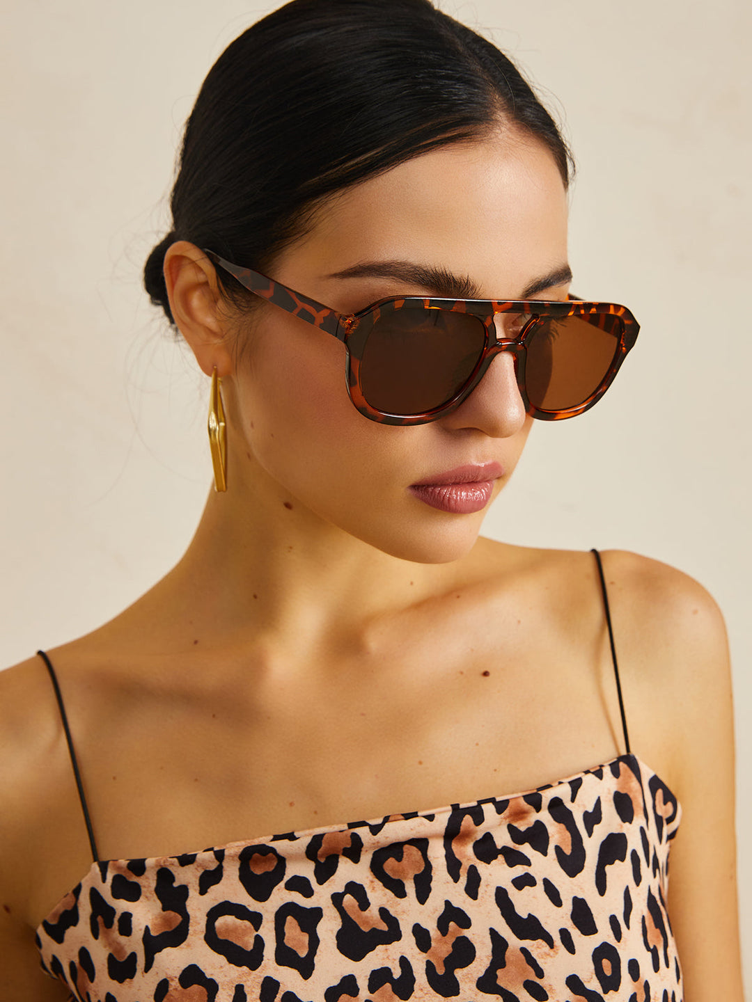 Leopardenmuster Sonnenbrille