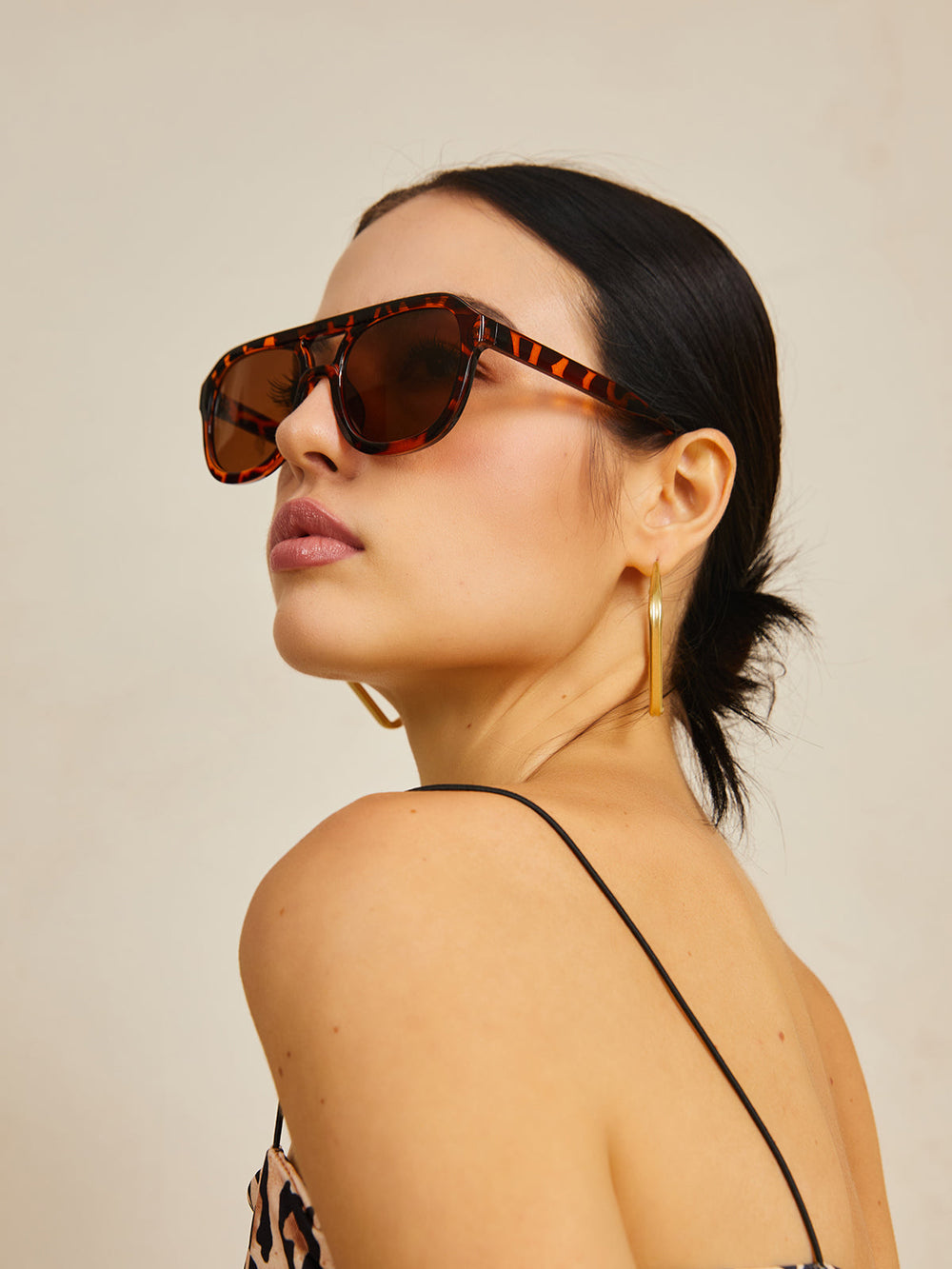 Leopardenmuster Sonnenbrille