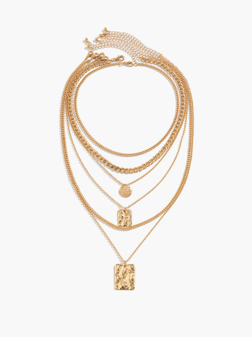 Mehrsträngige goldene Schichtkette