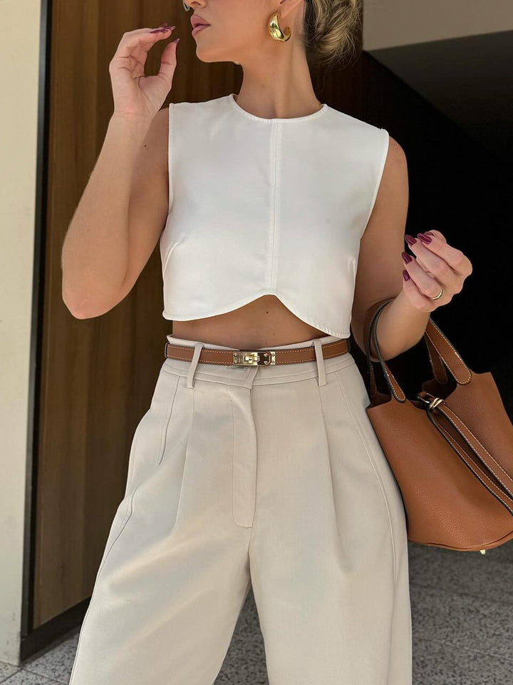 Plissierte Marlenehose