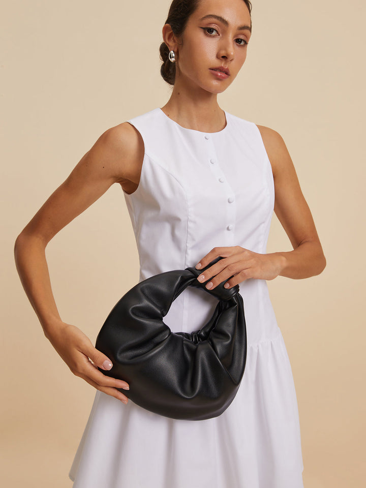 Geknotter Ruched Tasche