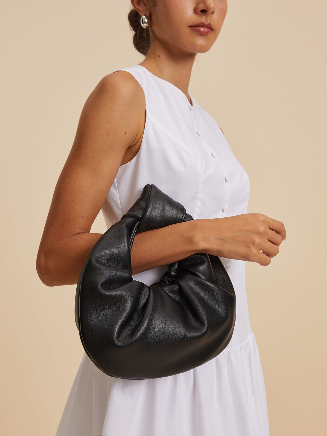 Geknotter Ruched Tasche