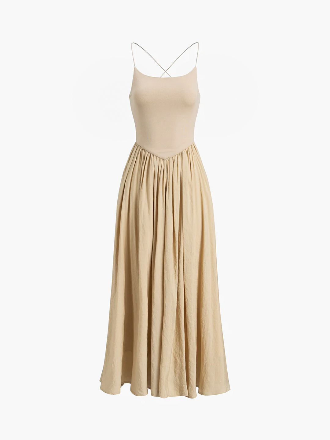 Kleid mit offenem Rücken, Midi-Länge