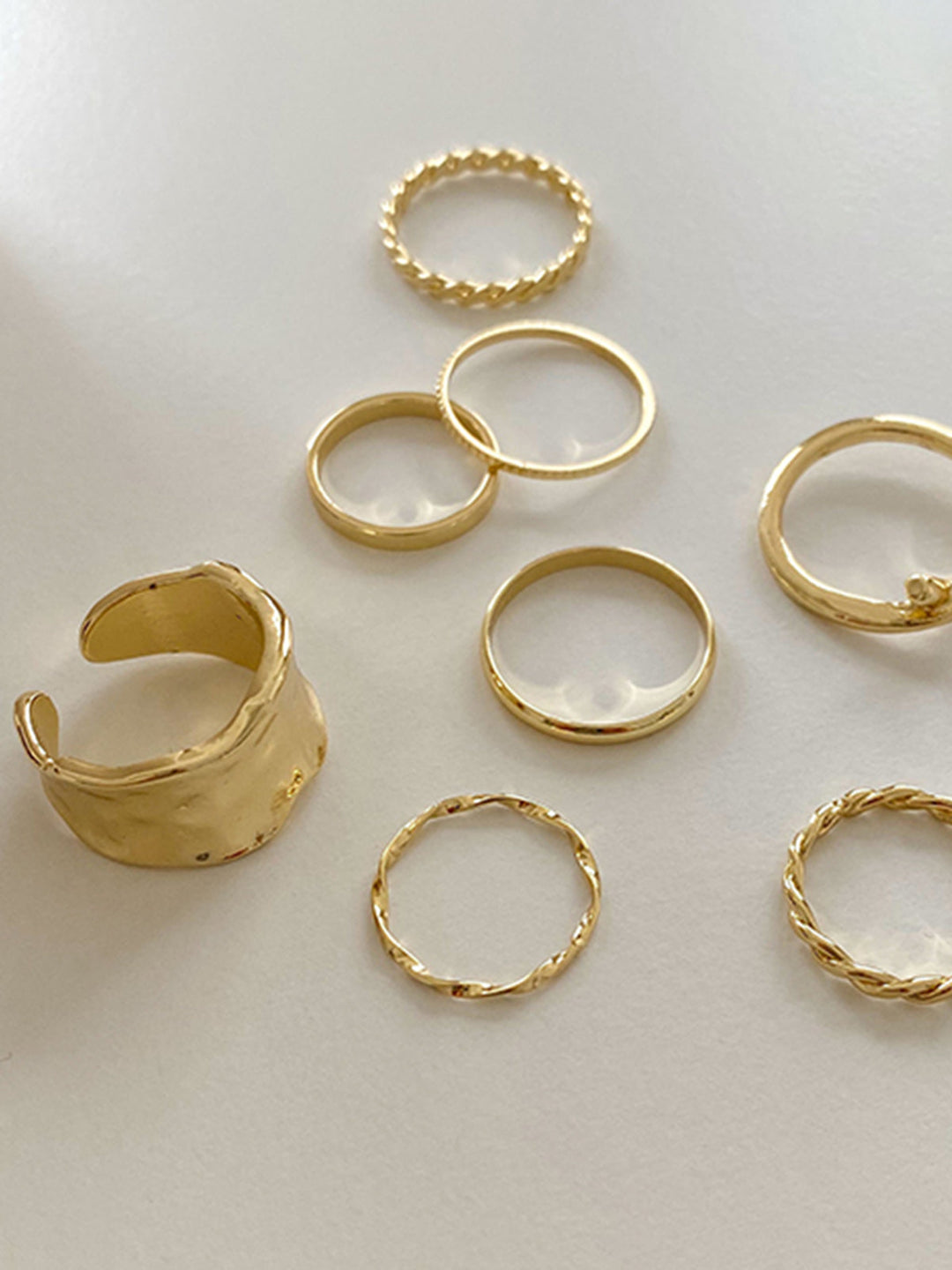 8pcs Einfacher Ring