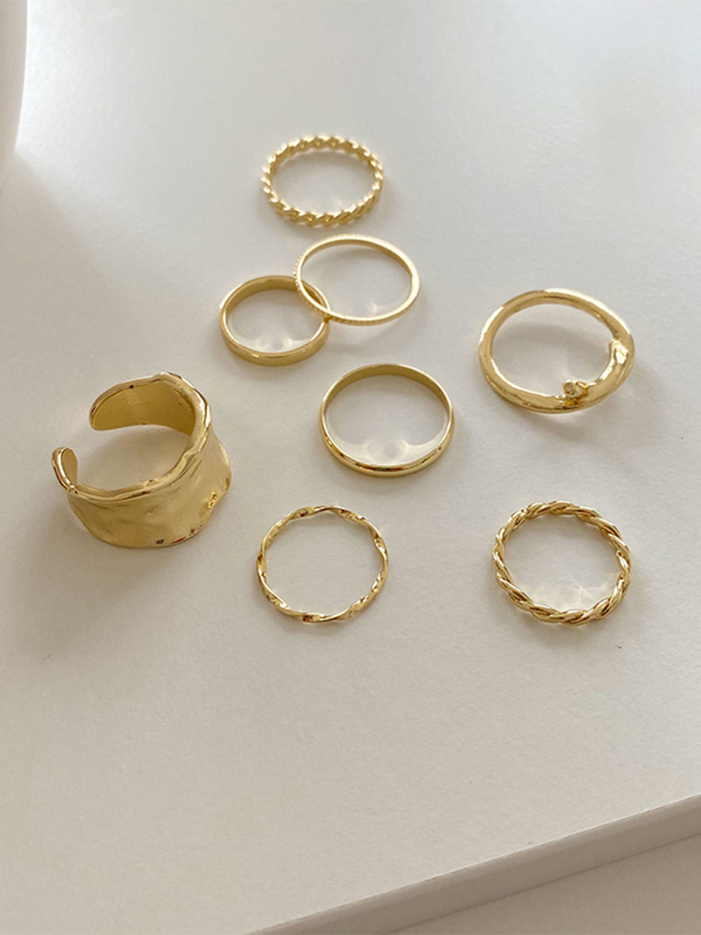 8pcs Einfacher Ring