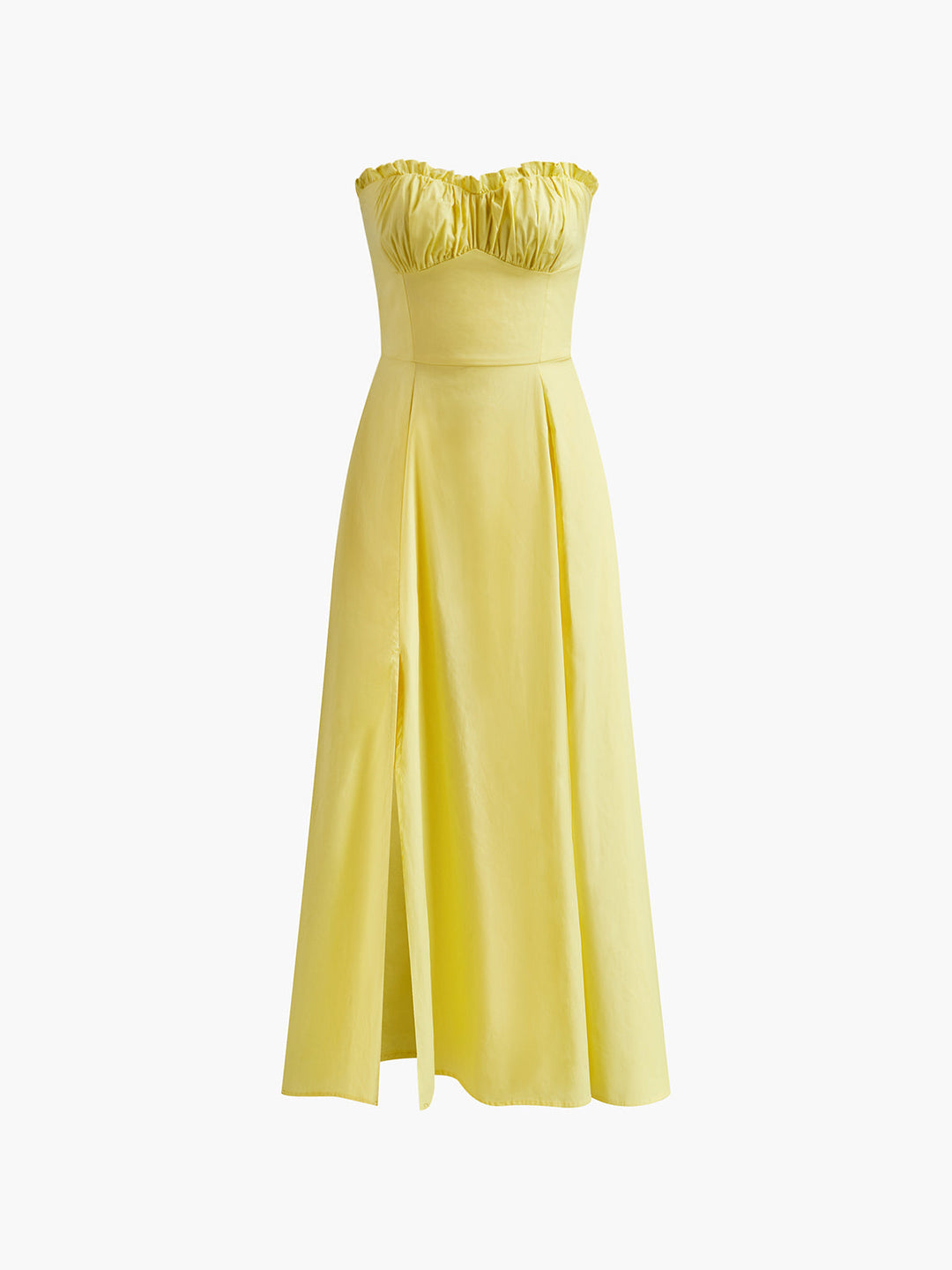 Lettuce Trim Wickelkleid mit Schlitz