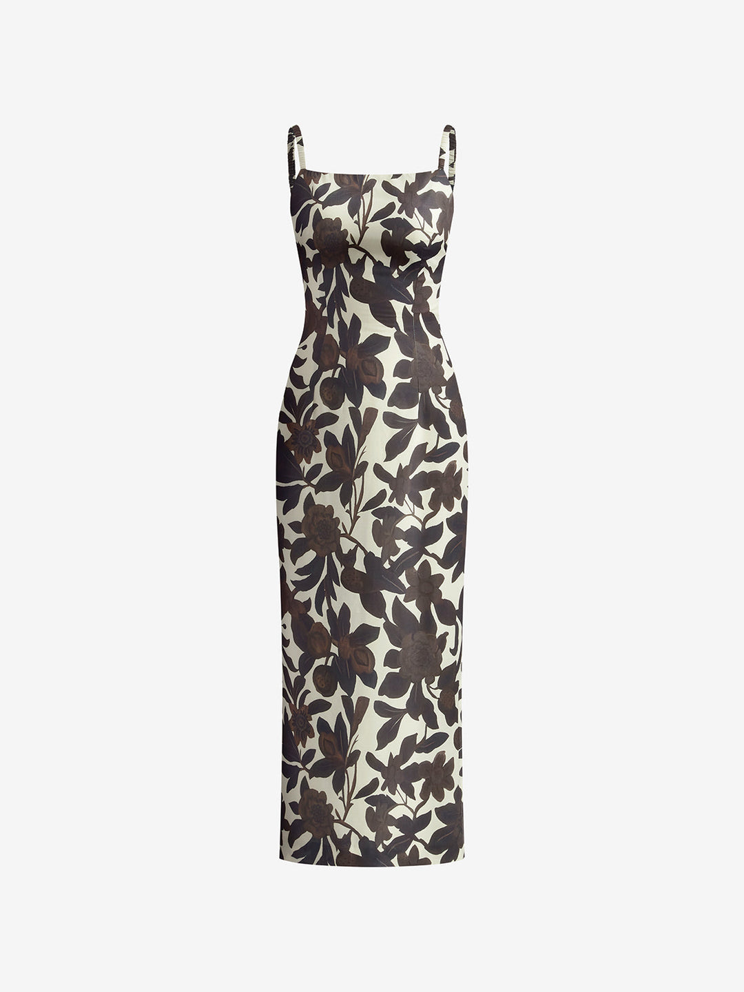 Rückenfreies Kleid mit Aufdruck und Reißverschluss