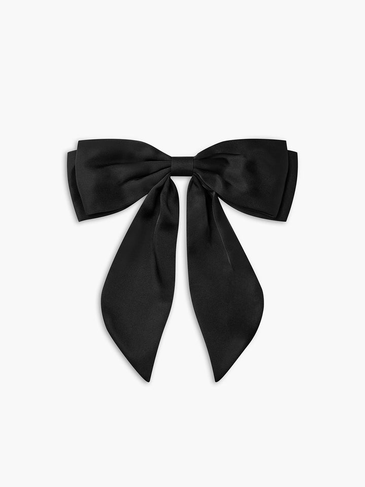 Satin Dreidimensionale Schleife Haarspange