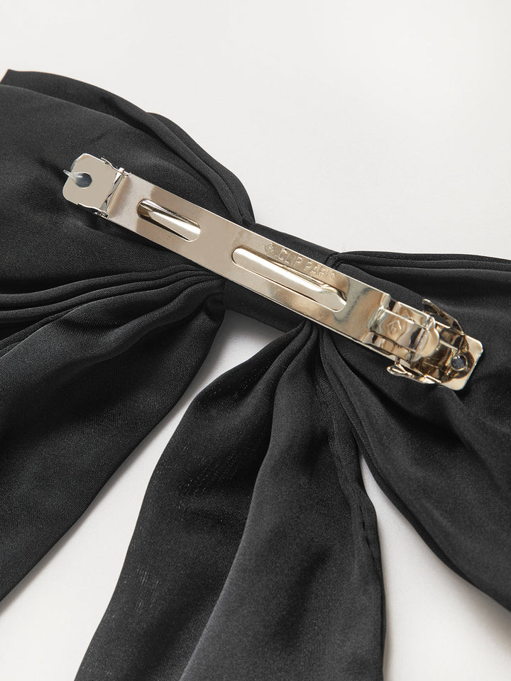 Satin Dreidimensionale Schleife Haarspange