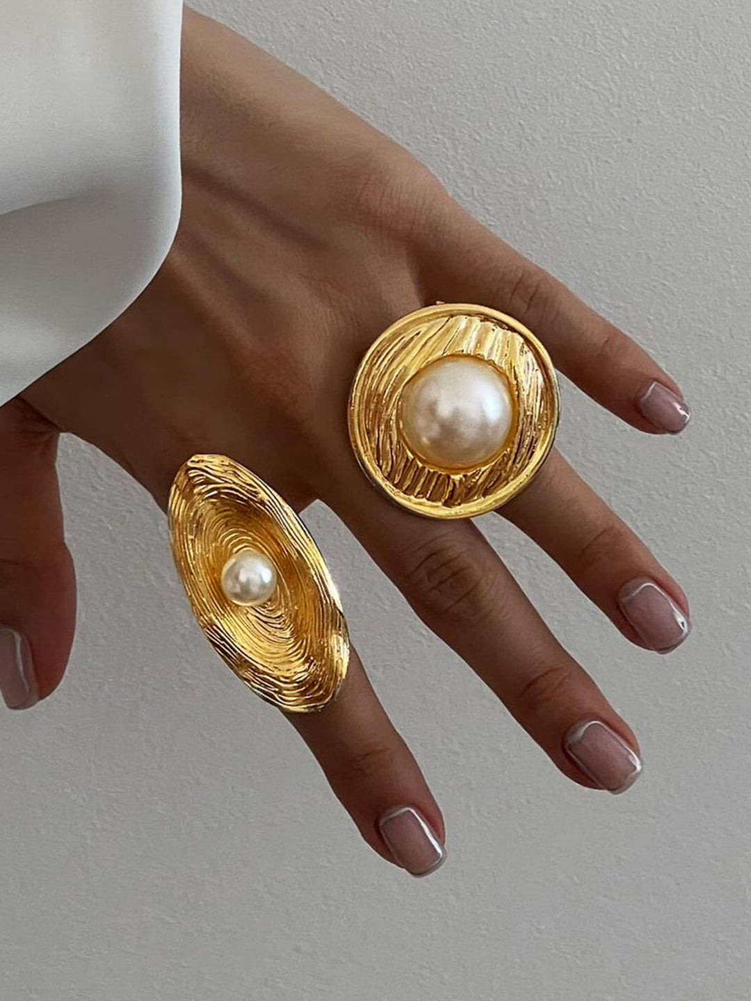Goldener Perlenring