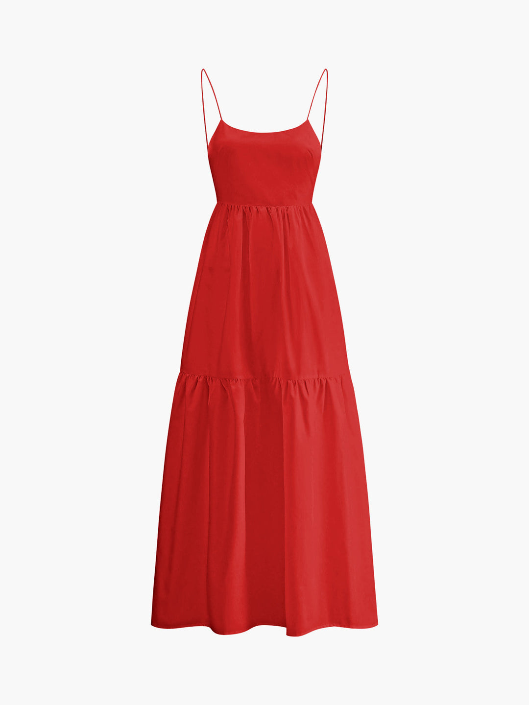 Legeres Rückenfreies Langes Kleid