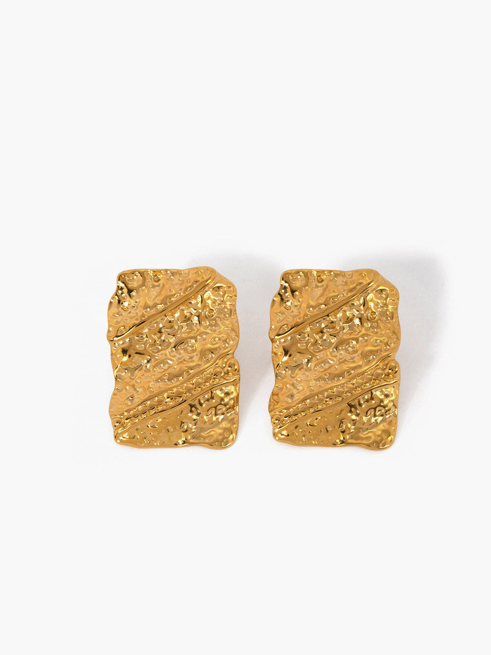 Goldene Quadratische Ohrringe