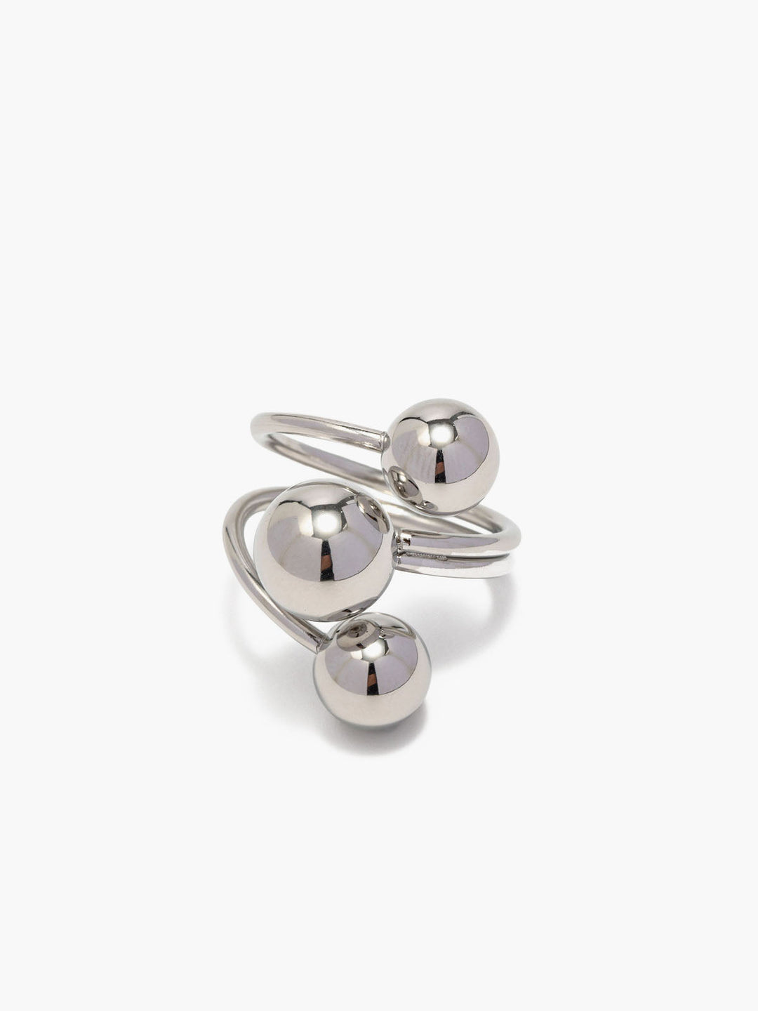 1 stk Silber Ball Offener Ring